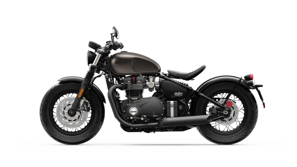 Triumph Bonneville Bobber Black in Matt Ironstone