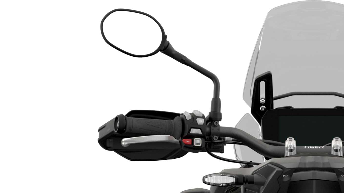 CGI close-up of clutch on Tiger 900 GT Low