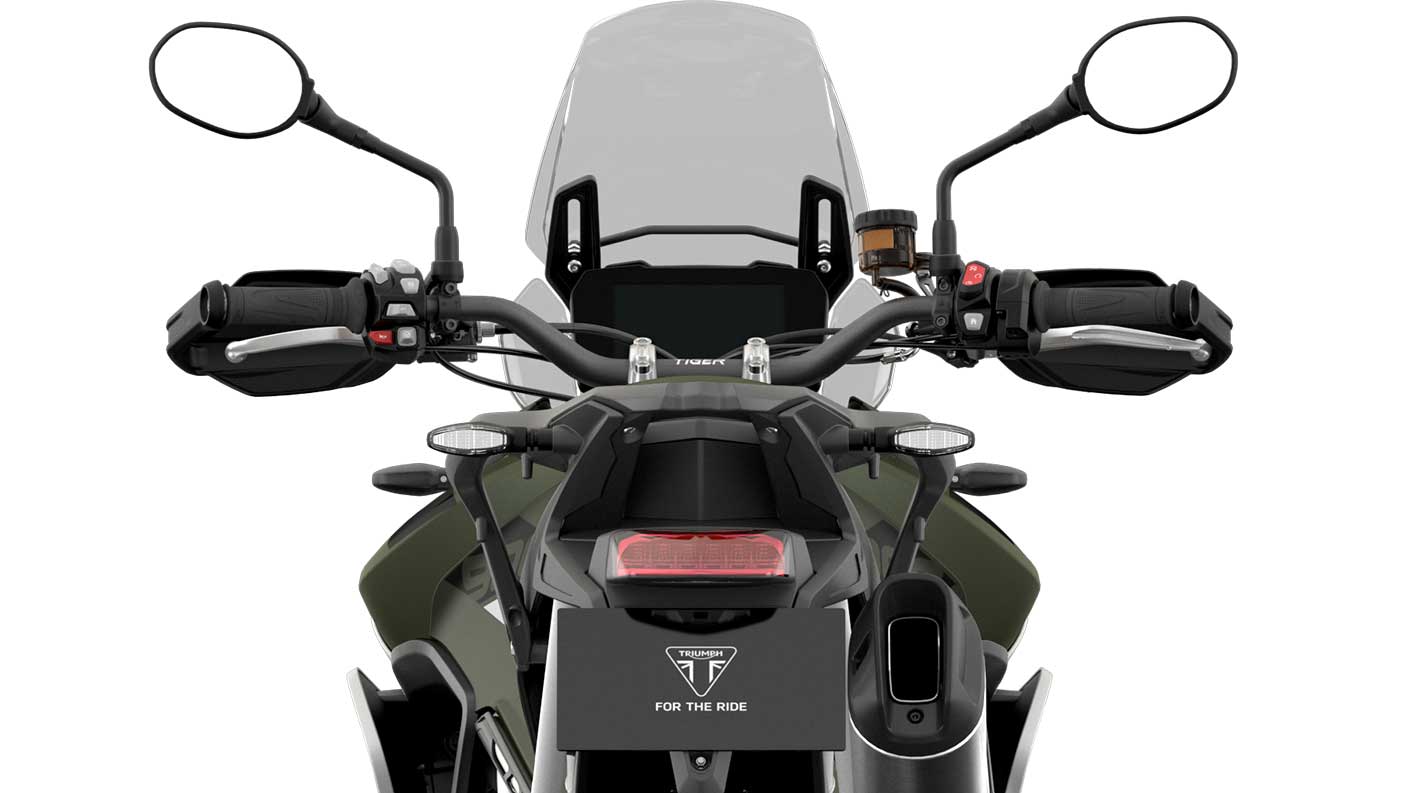 CGI close -up of Triumph Tiger 900 Rally instruments
