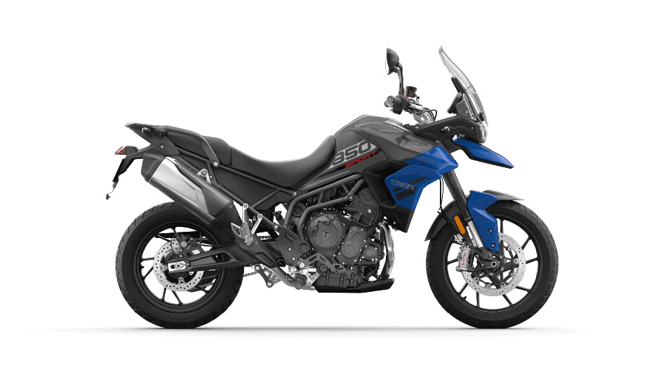 Tiger 850 Sport LHS CGI in Graphite Caspian Blue