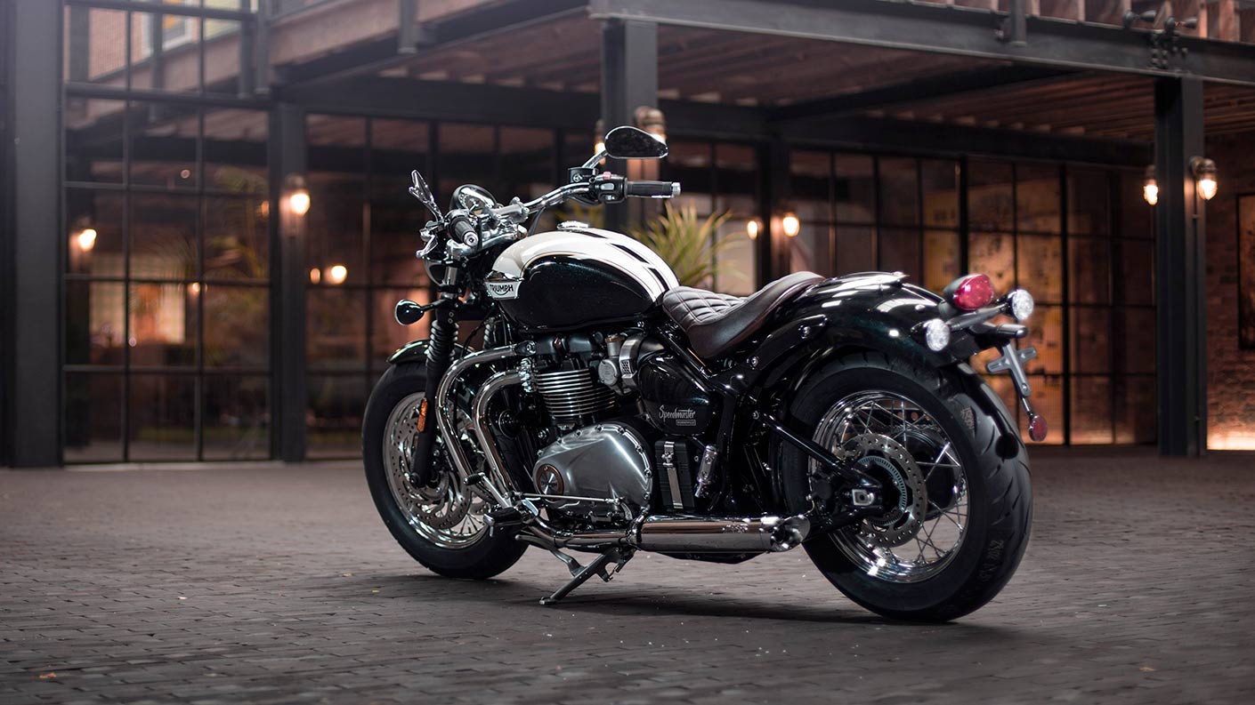 Triumph bonneville speedmaster side shot
