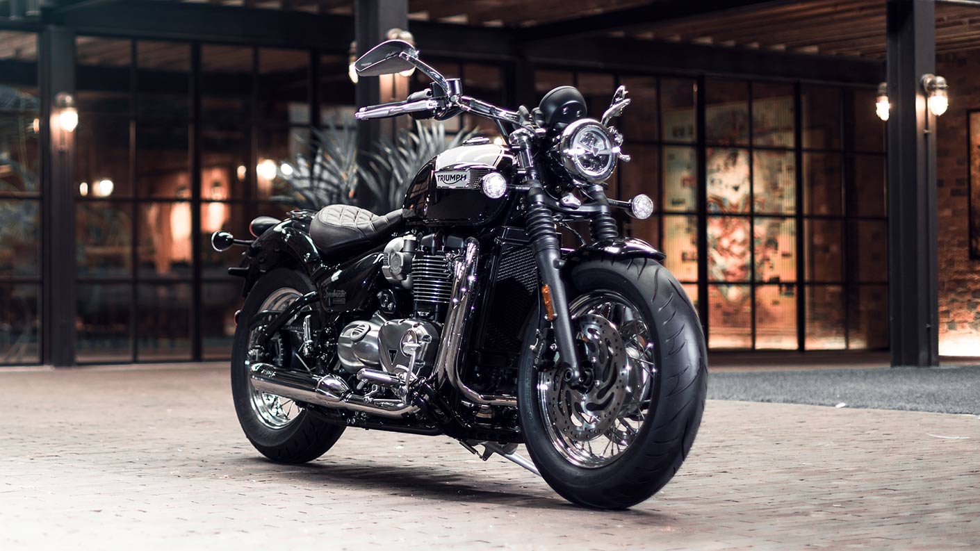 Triumph bonneville speedmaster side shot