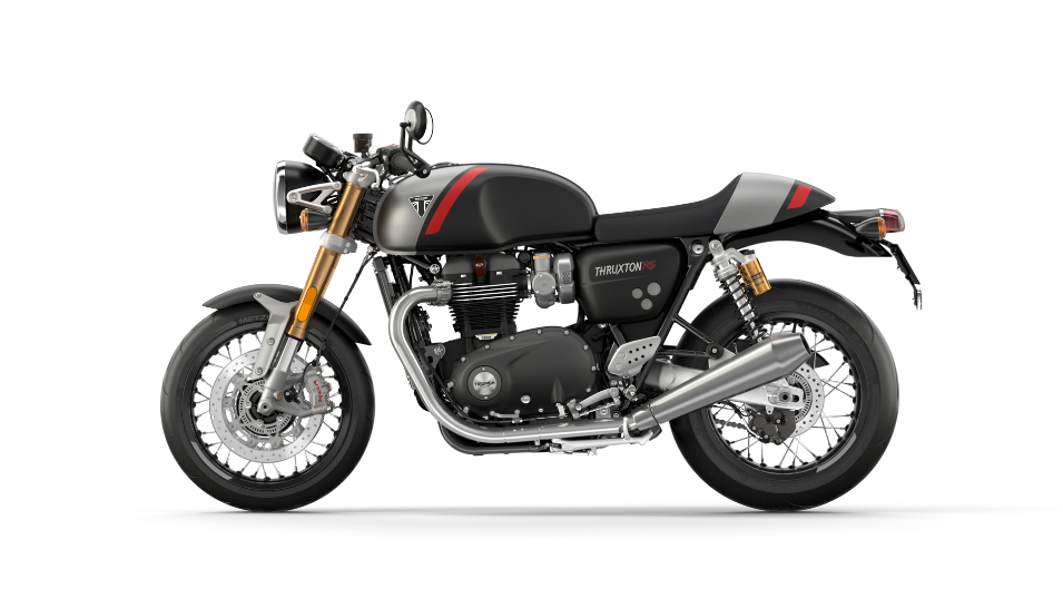 Left hand side CGI cut out of Triumph Thruxton RS